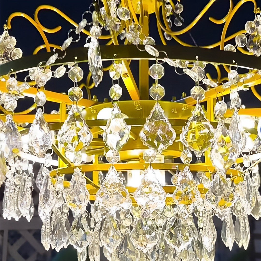 12V Low Voltage Luxury Waterproof Outdoor Crystal Chandeliers