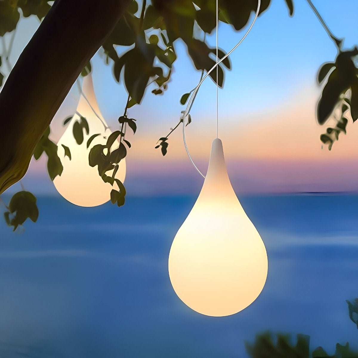 Waterproof Water Drop Outdoor Hanging Light