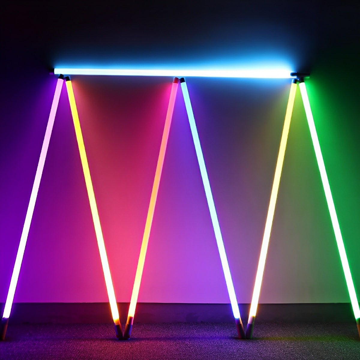 360° LED Tube Handheld Wireless Light Stick Atmosphere Light Rechargeable