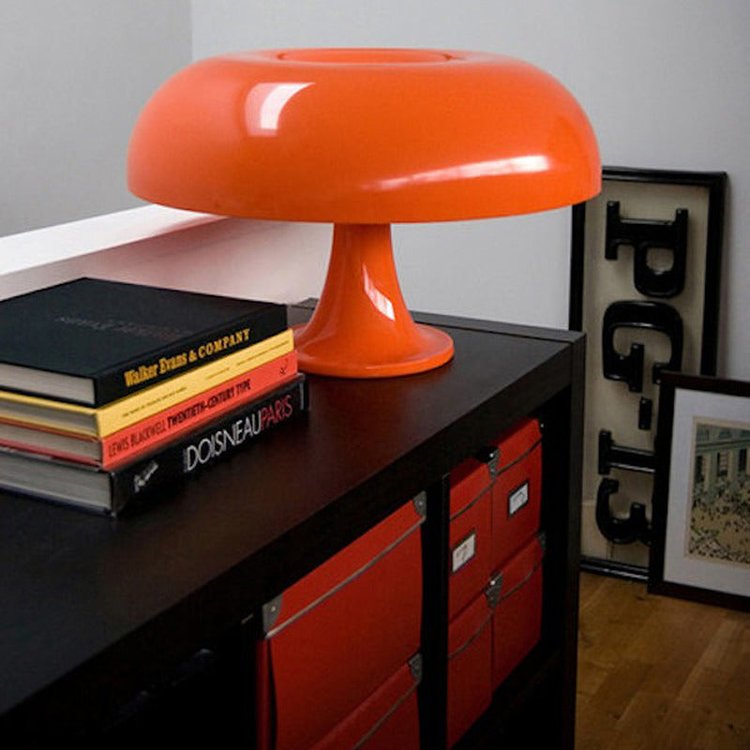 Mid-century mushroom lamp