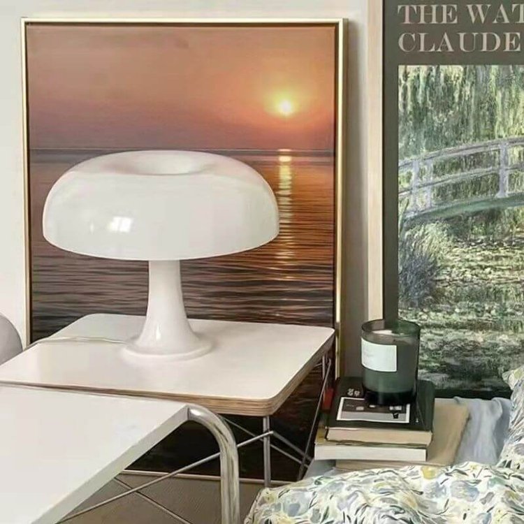 Mid-century mushroom light