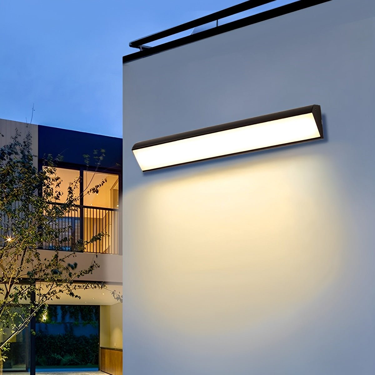 Black Waterproof Outdoor LED Strip Lights Porch Light Exterior Wall Lights