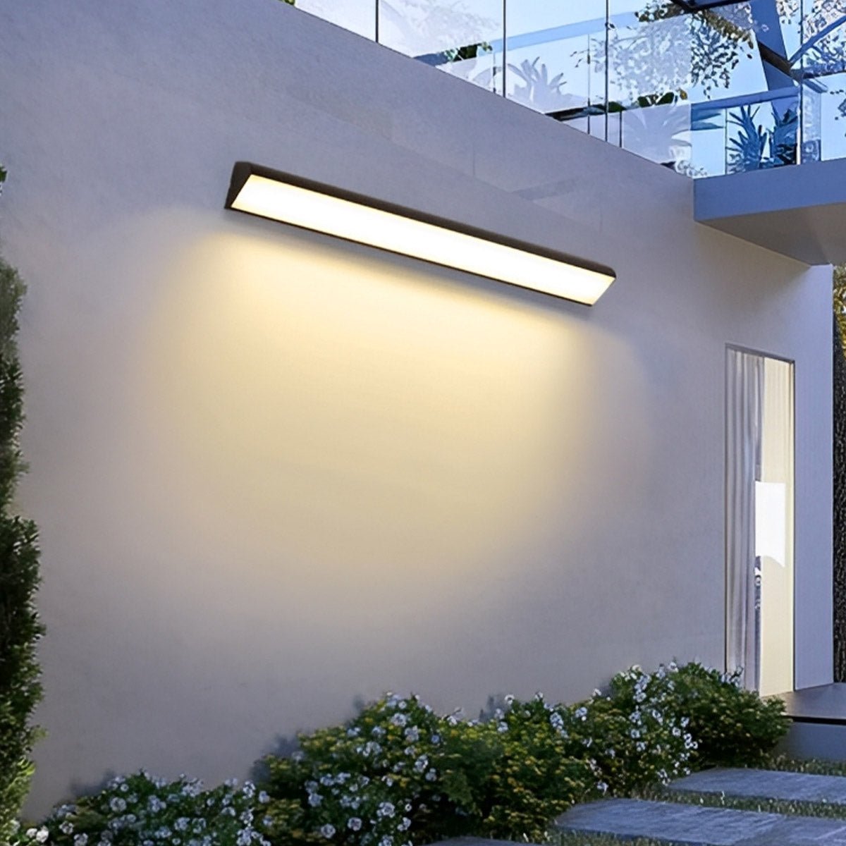 Black Waterproof Outdoor LED Strip Lights Porch Light Exterior Wall Lights