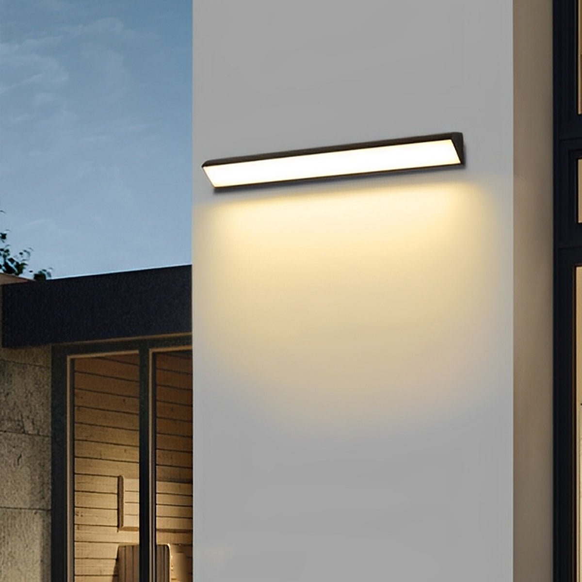 Black Waterproof Outdoor LED Strip Lights Porch Light Exterior Wall Lights