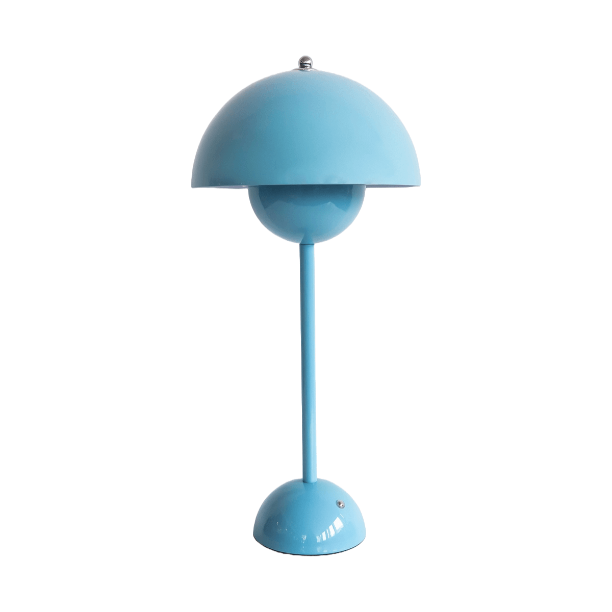 blue table lamp