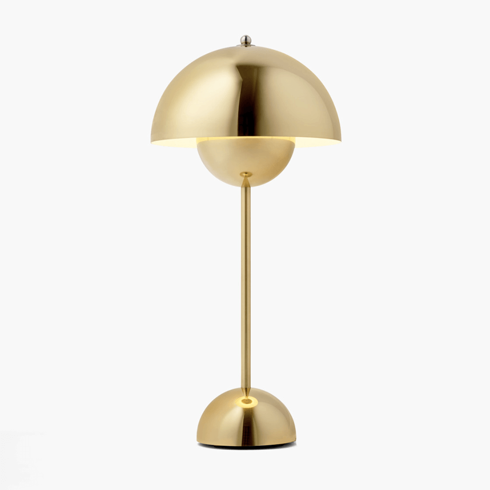 brushed gold lamp