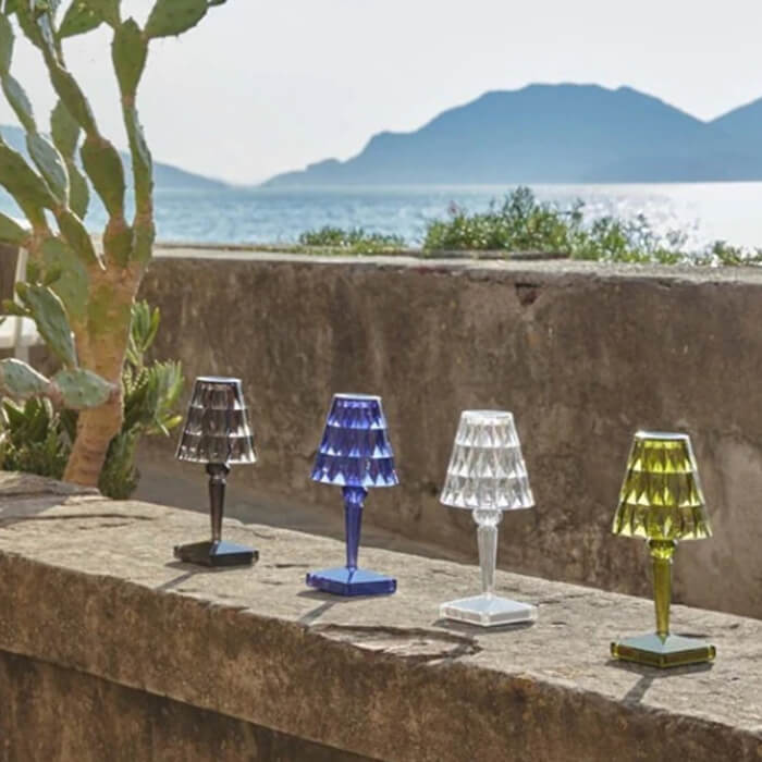cordless crystal lamp