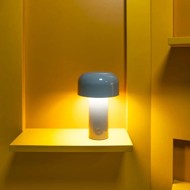 cordless mushroom bedside lamp