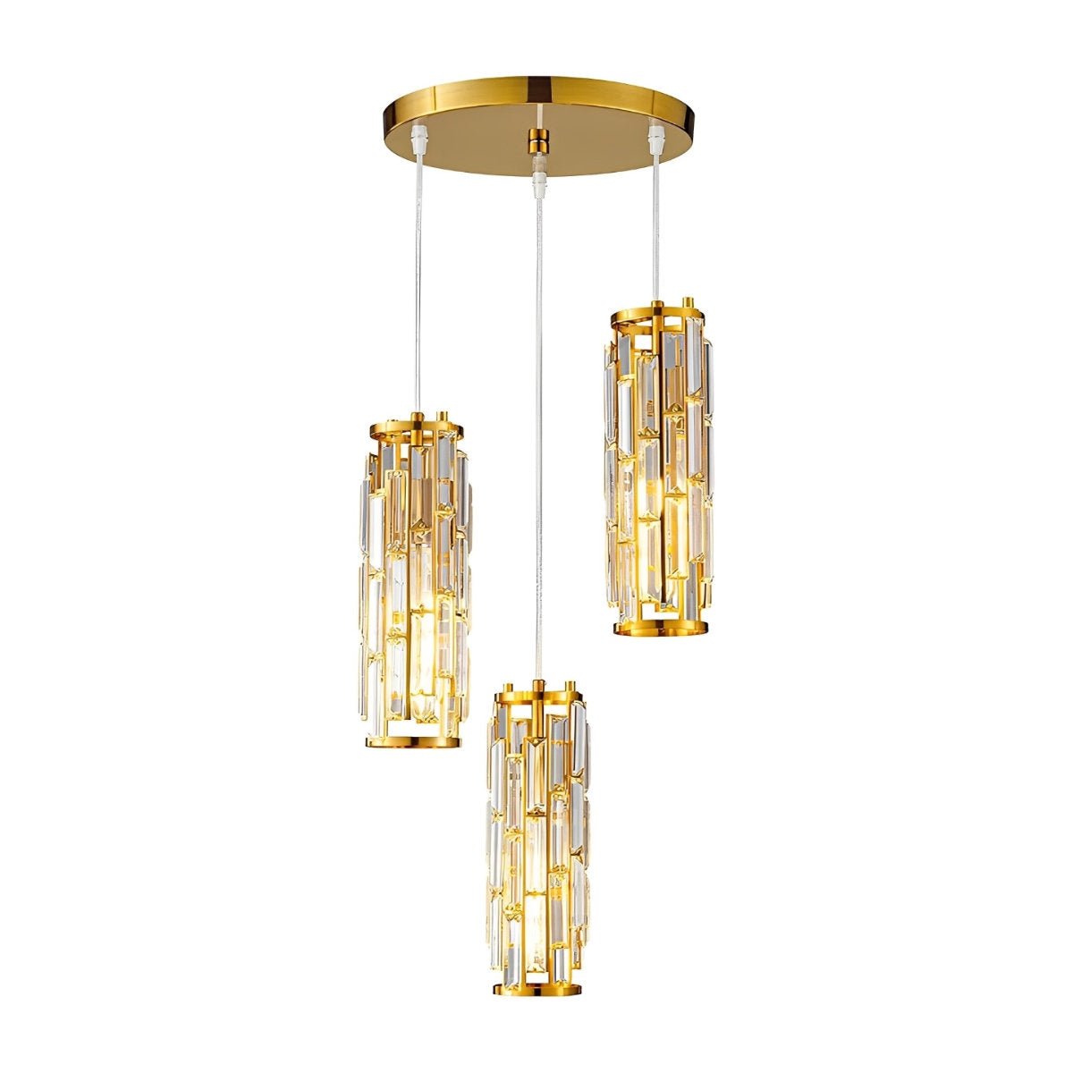 Creative Iron Crystal Glass Chandelier Pendant Lights Ceiling Lamp