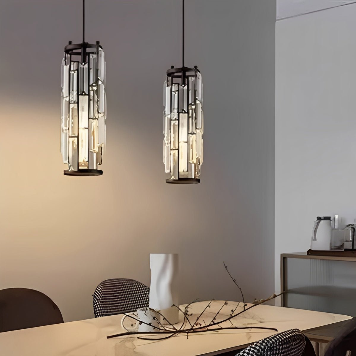 Creative Iron Crystal Glass Chandelier Pendant Lights Ceiling Lamp