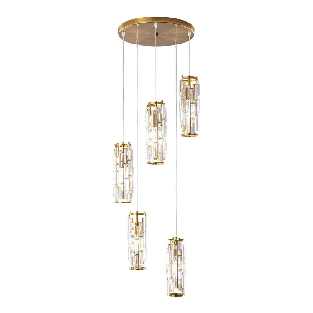 Creative Iron Crystal Glass Chandelier Pendant Lights Ceiling Lamp