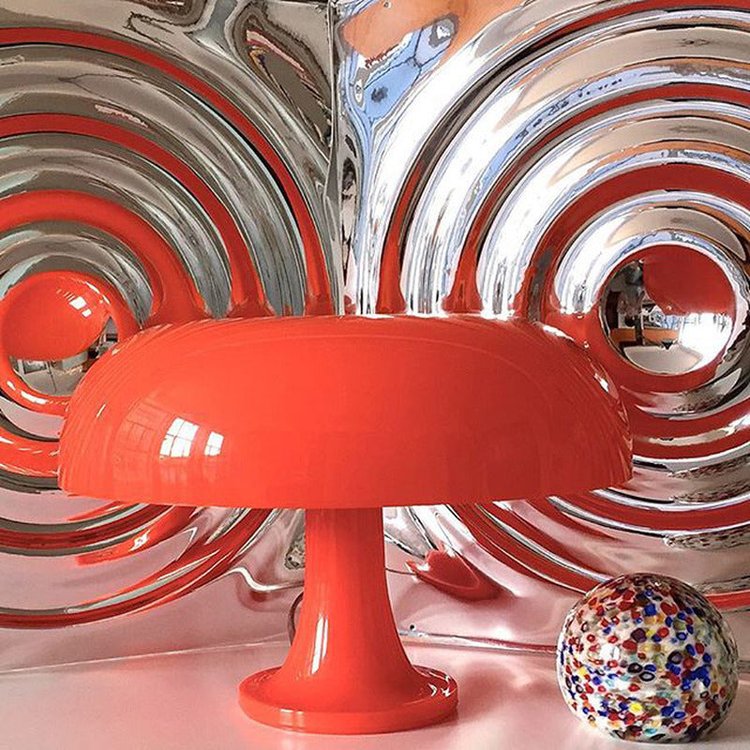 glass mushroom lamp