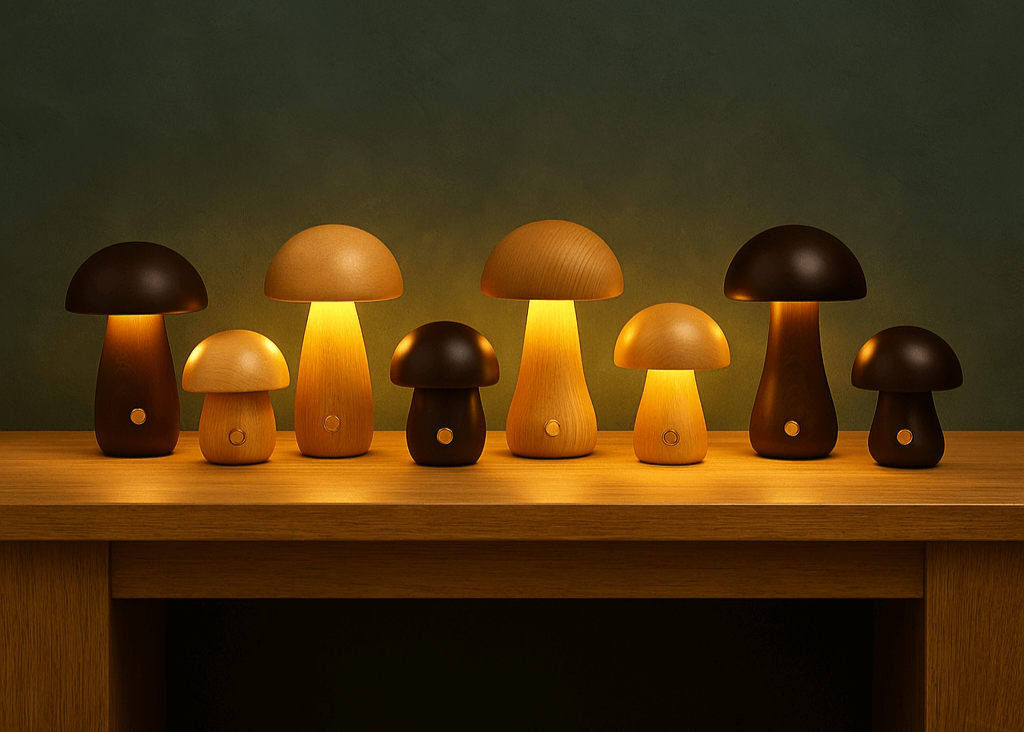 glowing mushroom decor lamp