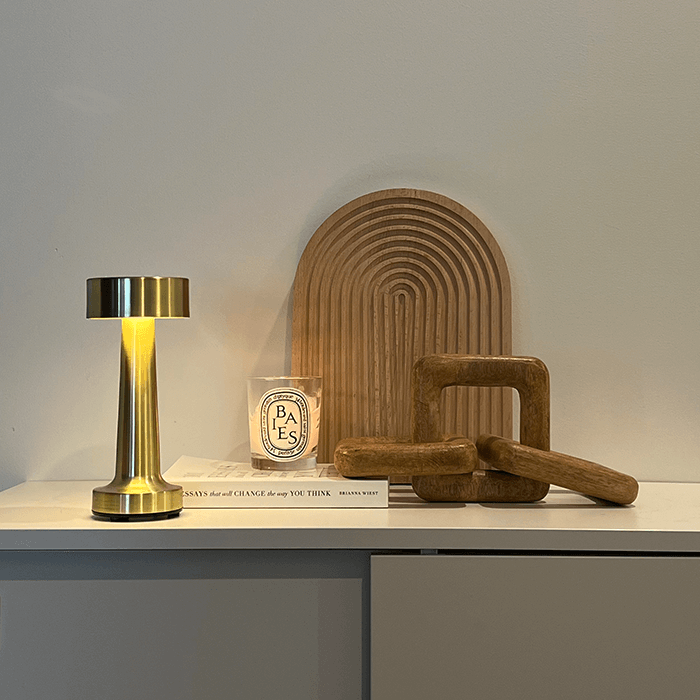 gold Portable table lamp