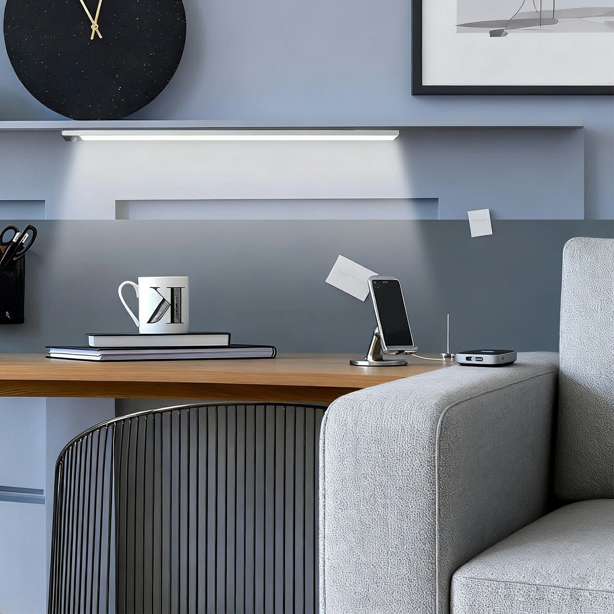 Intelligent Ultra-thin Dimmable Motion Sensor Wireless Strip LED Cabinet Light