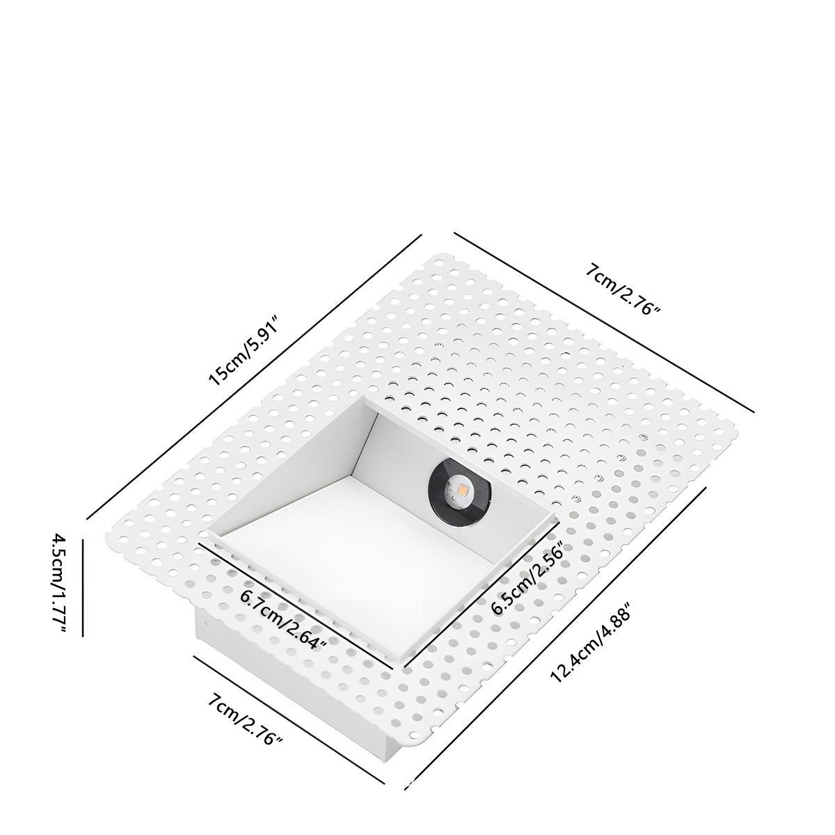 Minimalist Motion Sensor LED Recessed Wall Sconces Stairway Lights