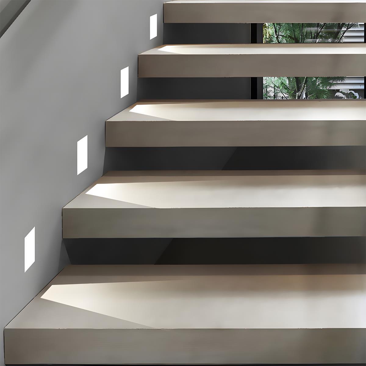 Minimalist Motion Sensor LED Recessed Wall Sconces Stairway Lights