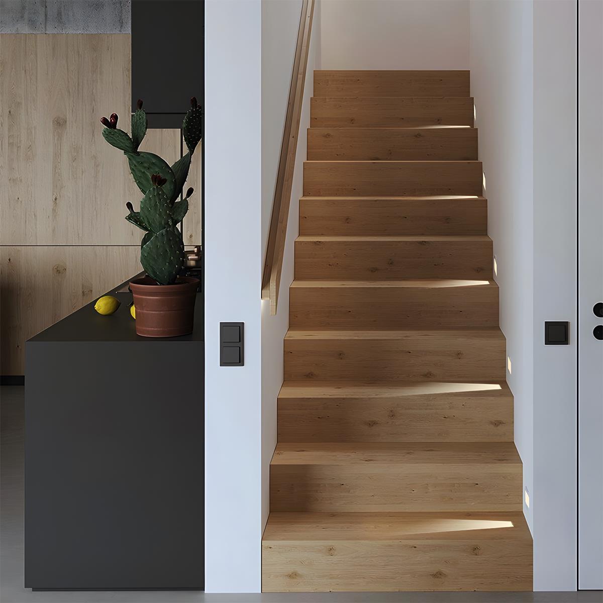 Minimalist Motion Sensor LED Recessed Wall Sconces Stairway Lights