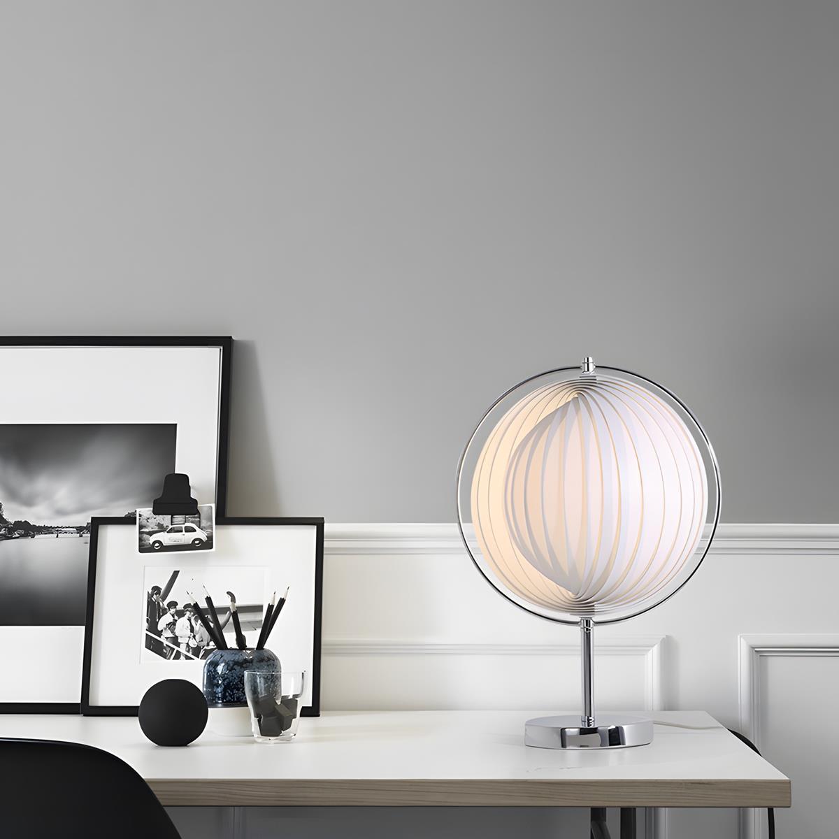Modern Ins Pleated Blinds Globe LED Floor Lamp