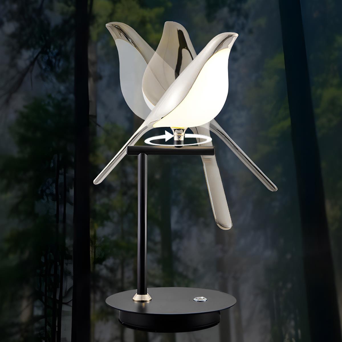 Modern Luxury Magpie Bird LED Indoor Table Lamp