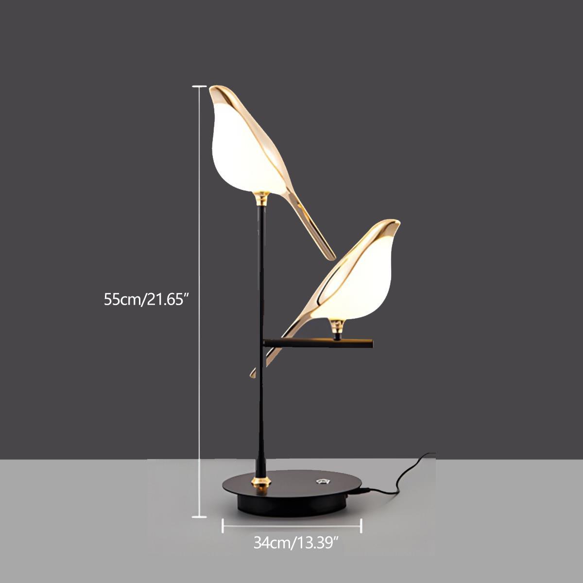 Modern Luxury Magpie Bird LED Indoor Table Lamp