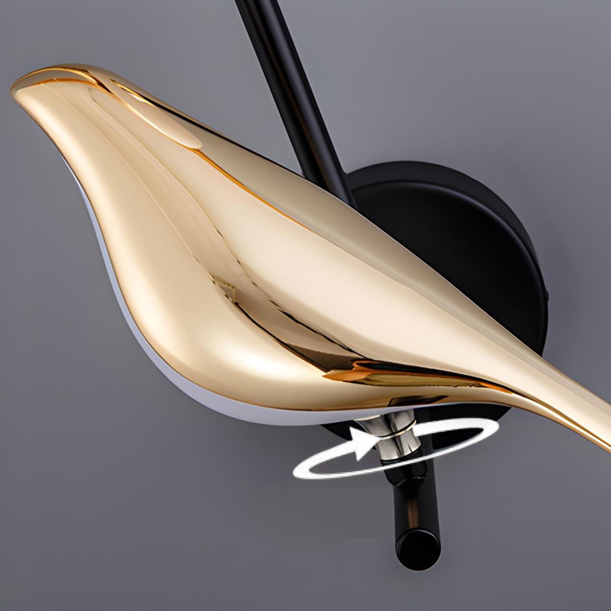 Modern Luxury Magpie Bird LED Indoor Table Lamp