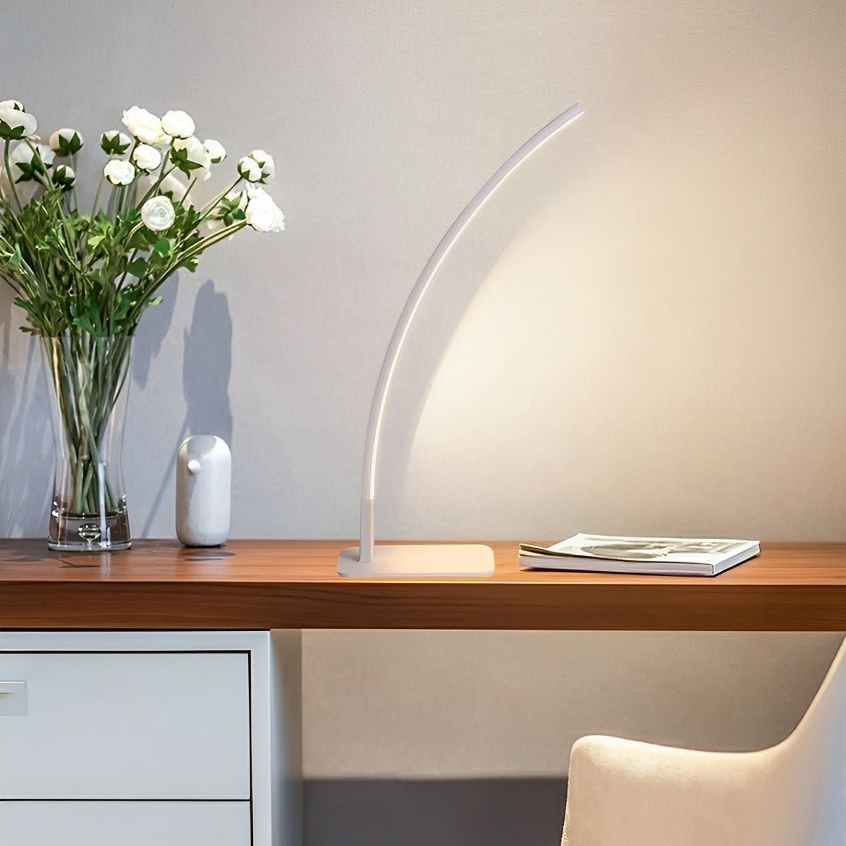 Modern Minimalist Arc LED Dimming Table Lamp