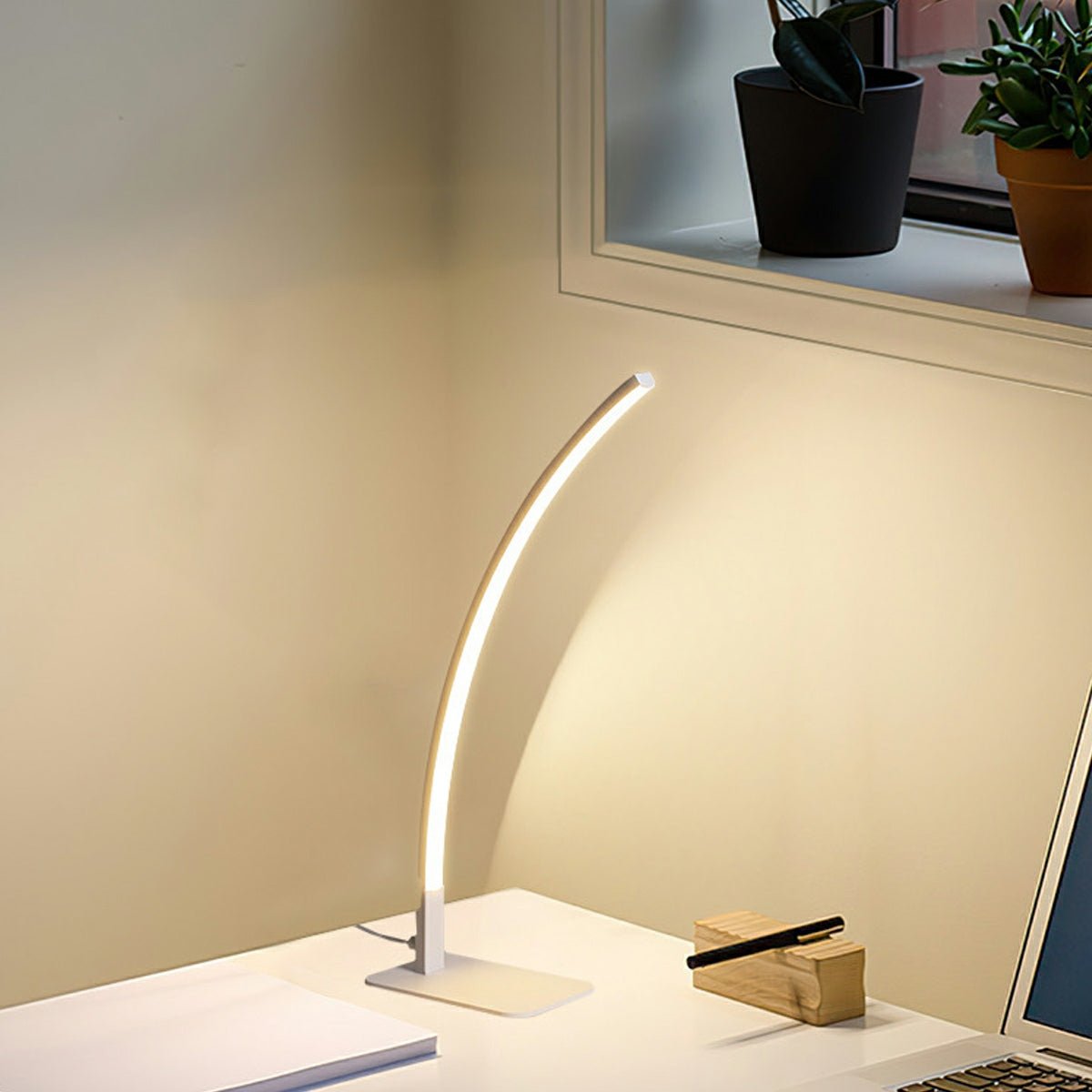 Modern Minimalist Arc LED Dimming Table Lamp