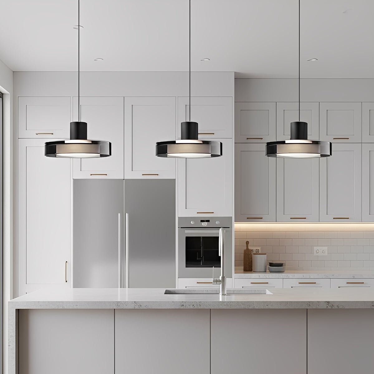 Modern Minimalist Glass Indoor Bar Pendant Lights