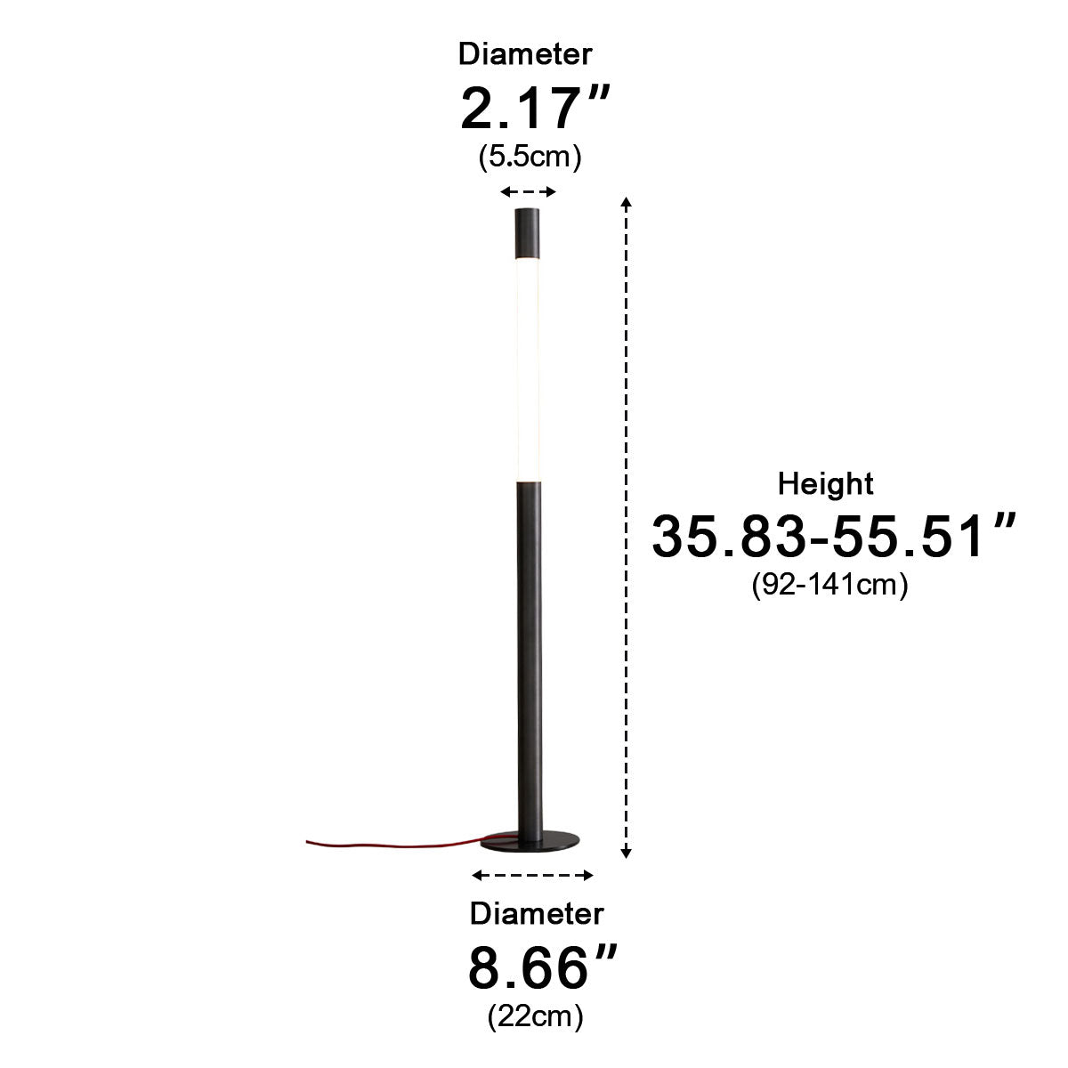 Modern Minimalist Liftable LED Floor Lamp