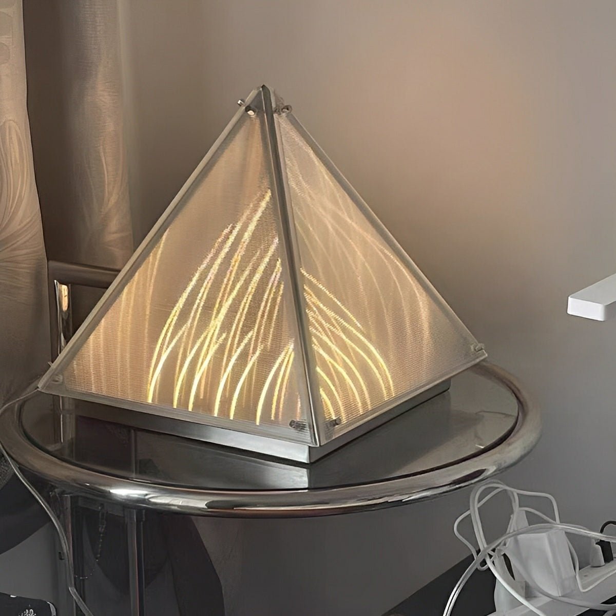 Modern Minimalist Pyramid Dimmable LED Table Lamp