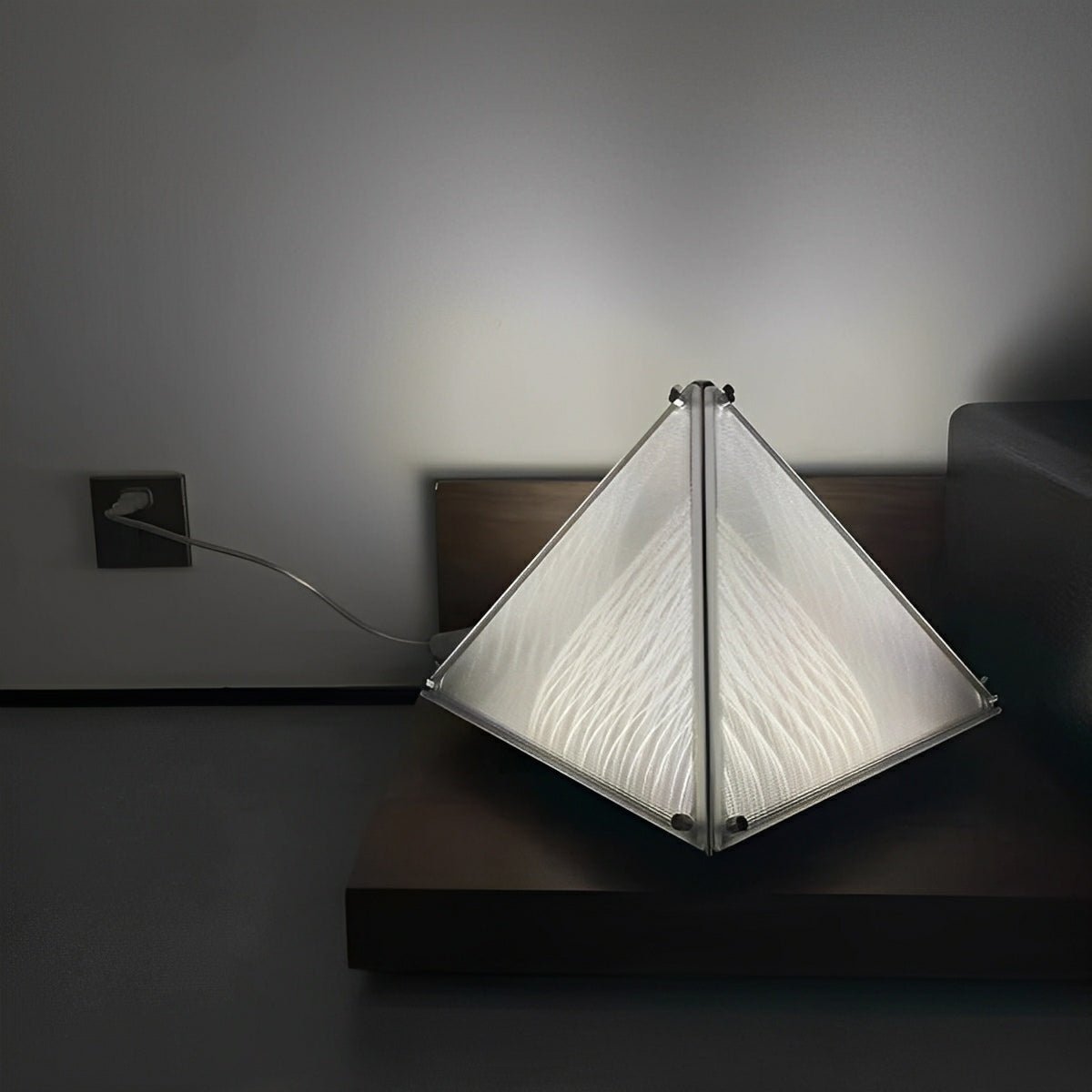 Modern Minimalist Pyramid Dimmable LED Table Lamp