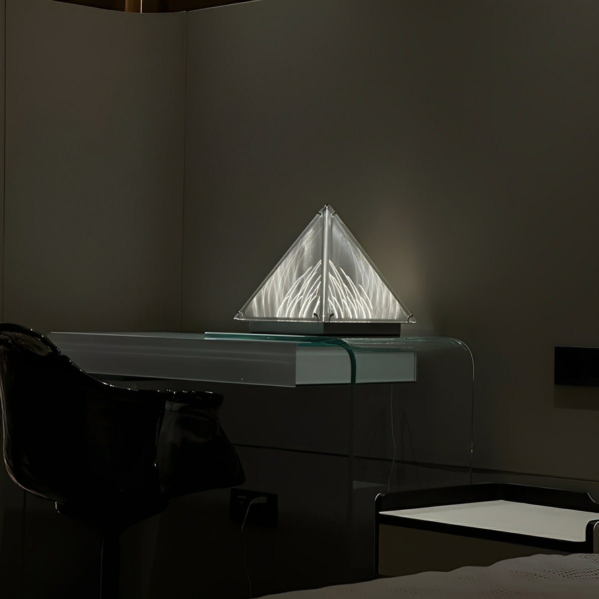 Modern Minimalist Pyramid Dimmable LED Table Lamp