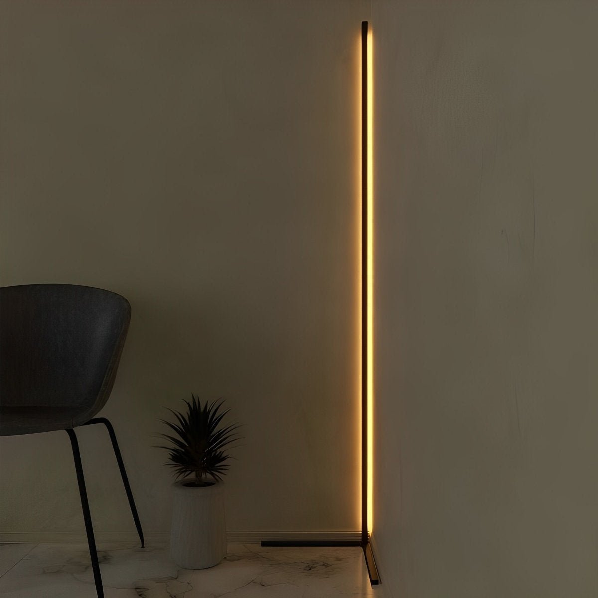 Modern Minimalist Smart LED Corner Floor Lamp Ambient Lightning