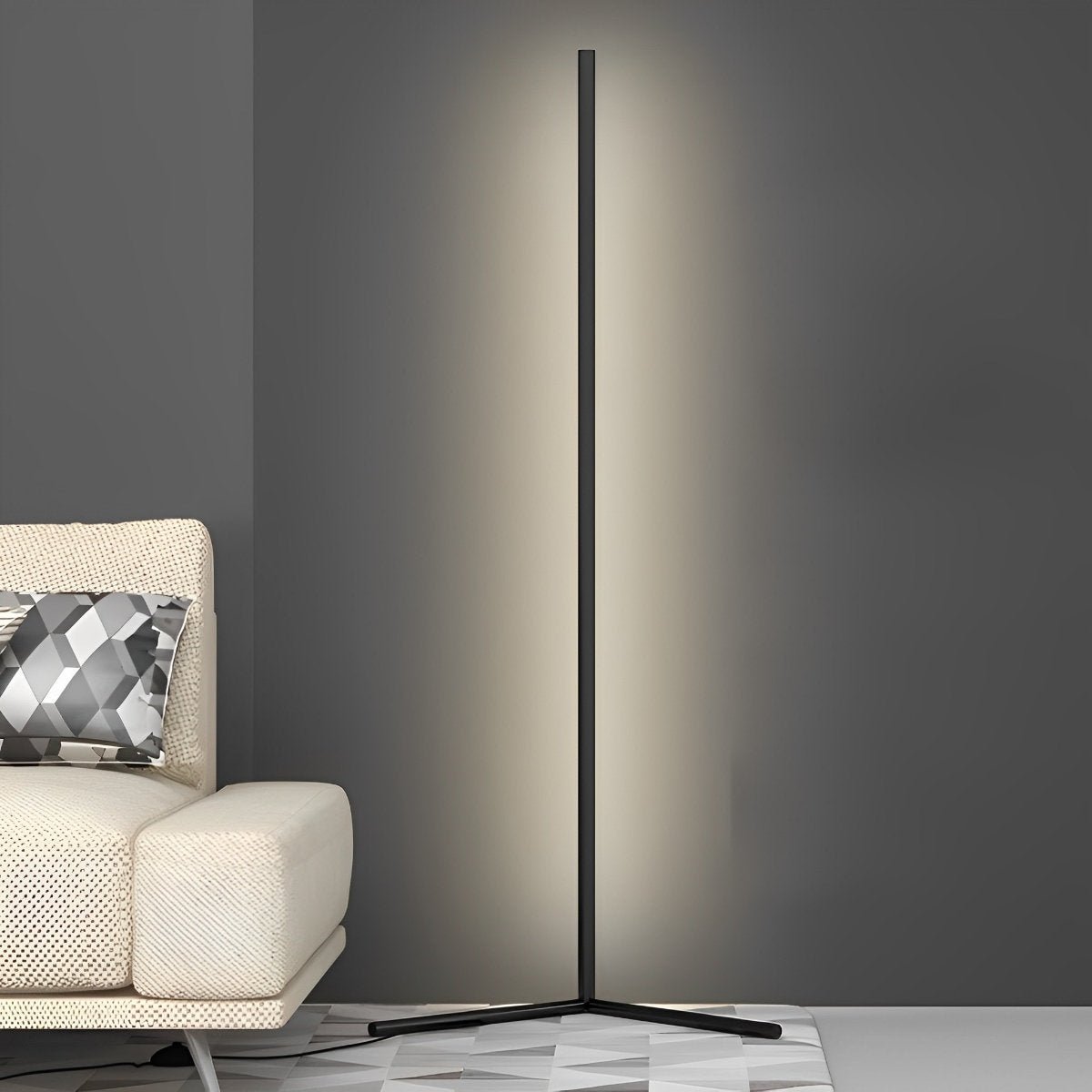 Modern Minimalist Smart LED Corner Floor Lamp Ambient Lightning