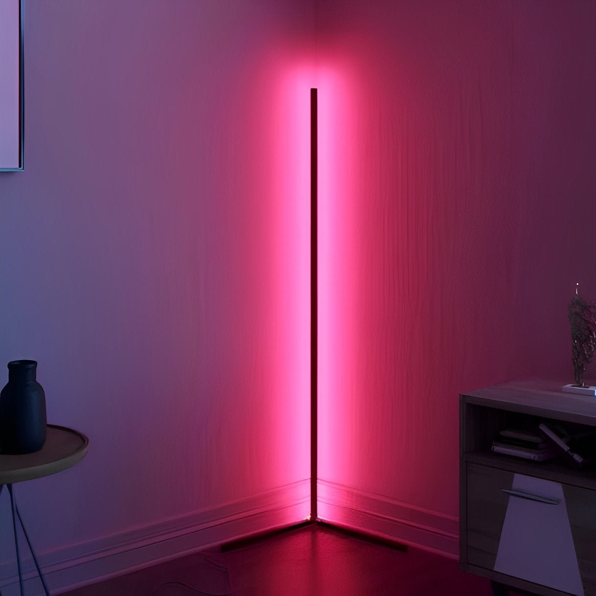 Modern Minimalist Smart LED Corner Floor Lamp Ambient Lightning