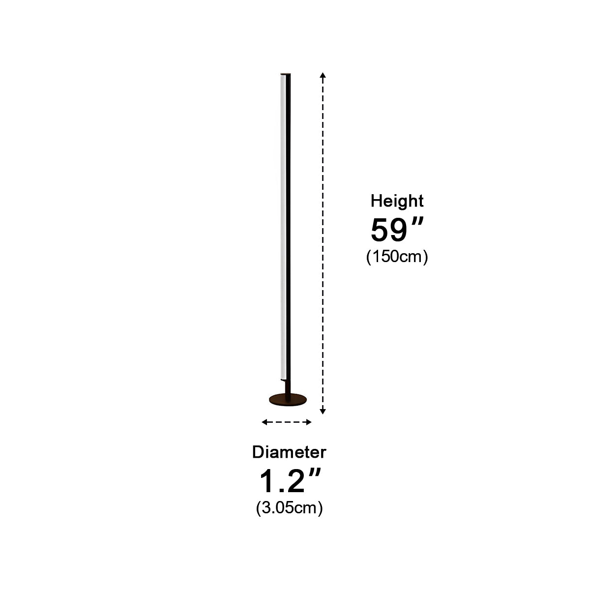 Modern Minimalist Ultra-thin LED Floor Lamp for Living Room Bedroom