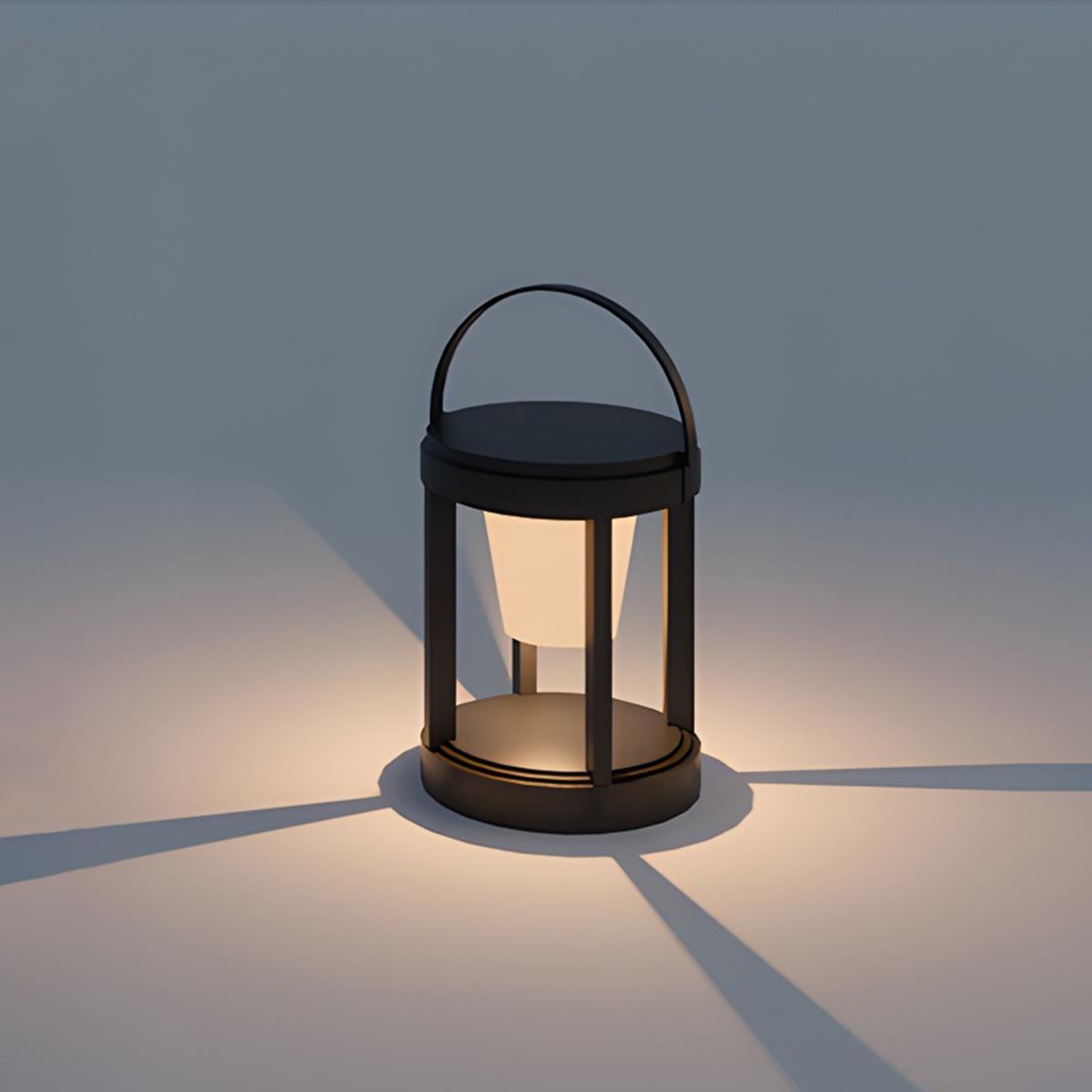 Modern Minimalist Waterproof Solar LED Outdoor Lantern Table Lamp