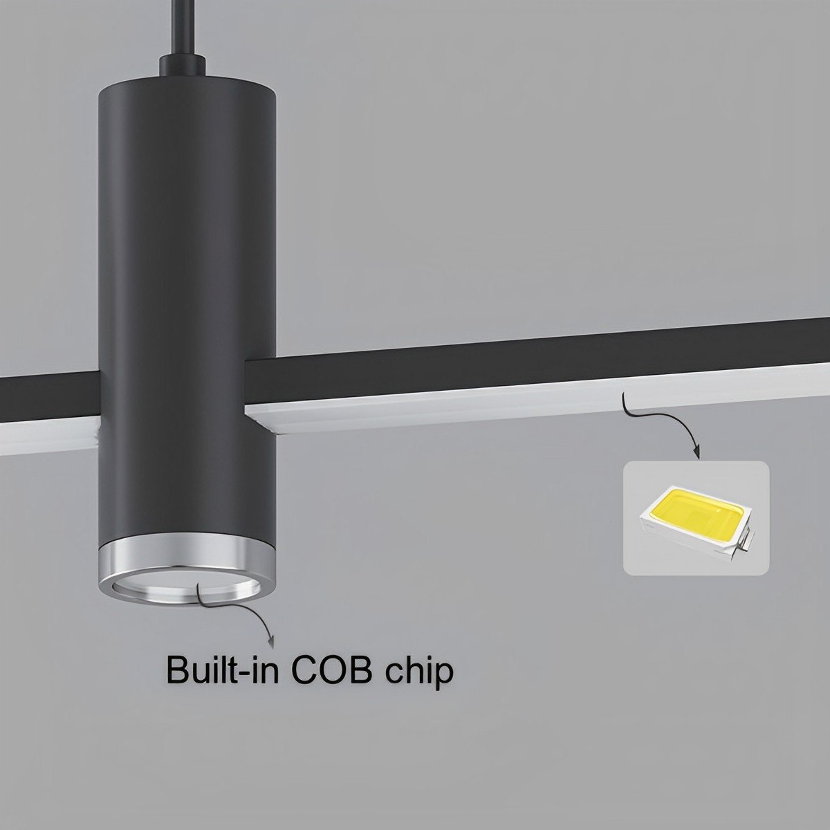 Modern Minimalist LED Long Strip Indoor Pendant Lights