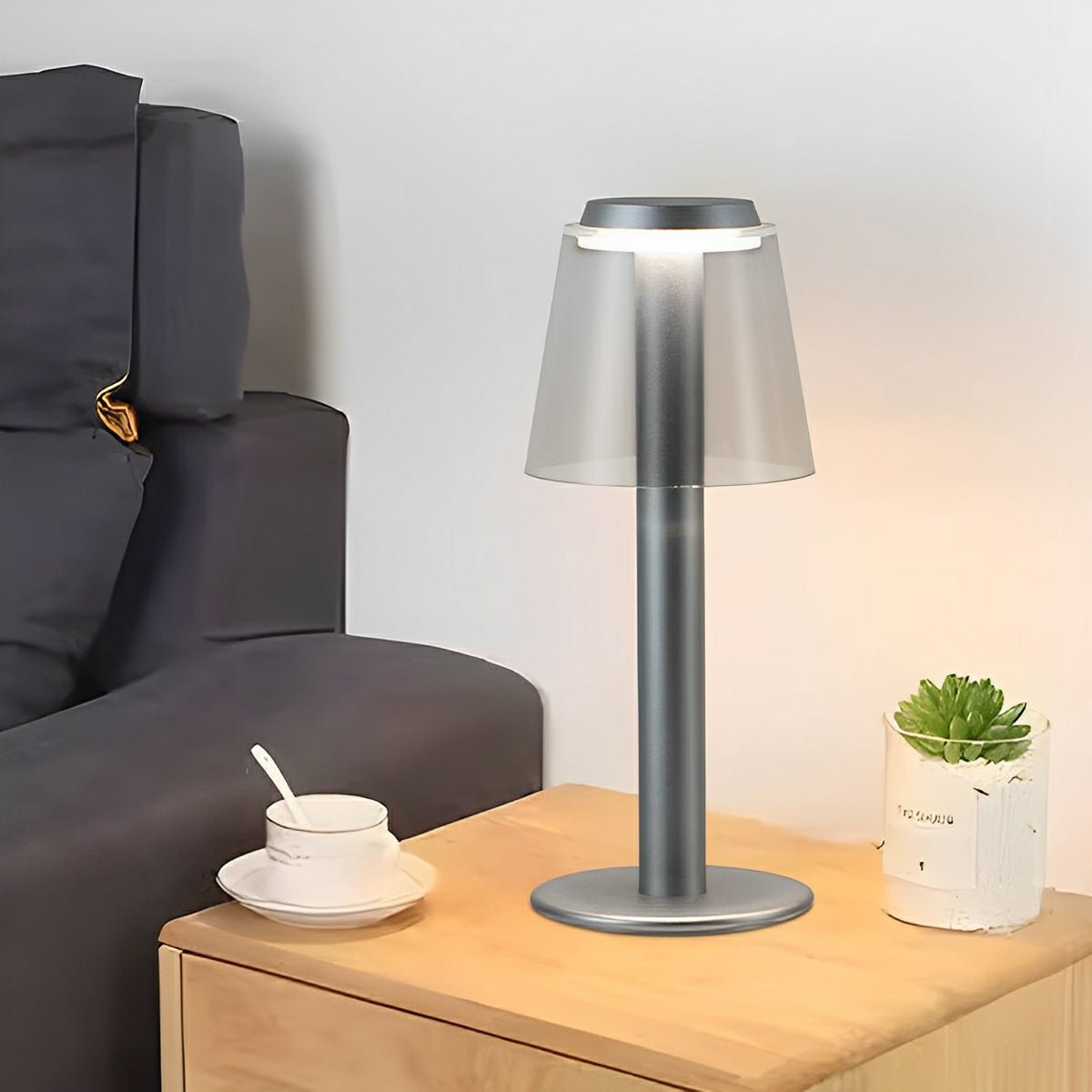 Modern Mushroom LED Dimming Touch Table Lamp