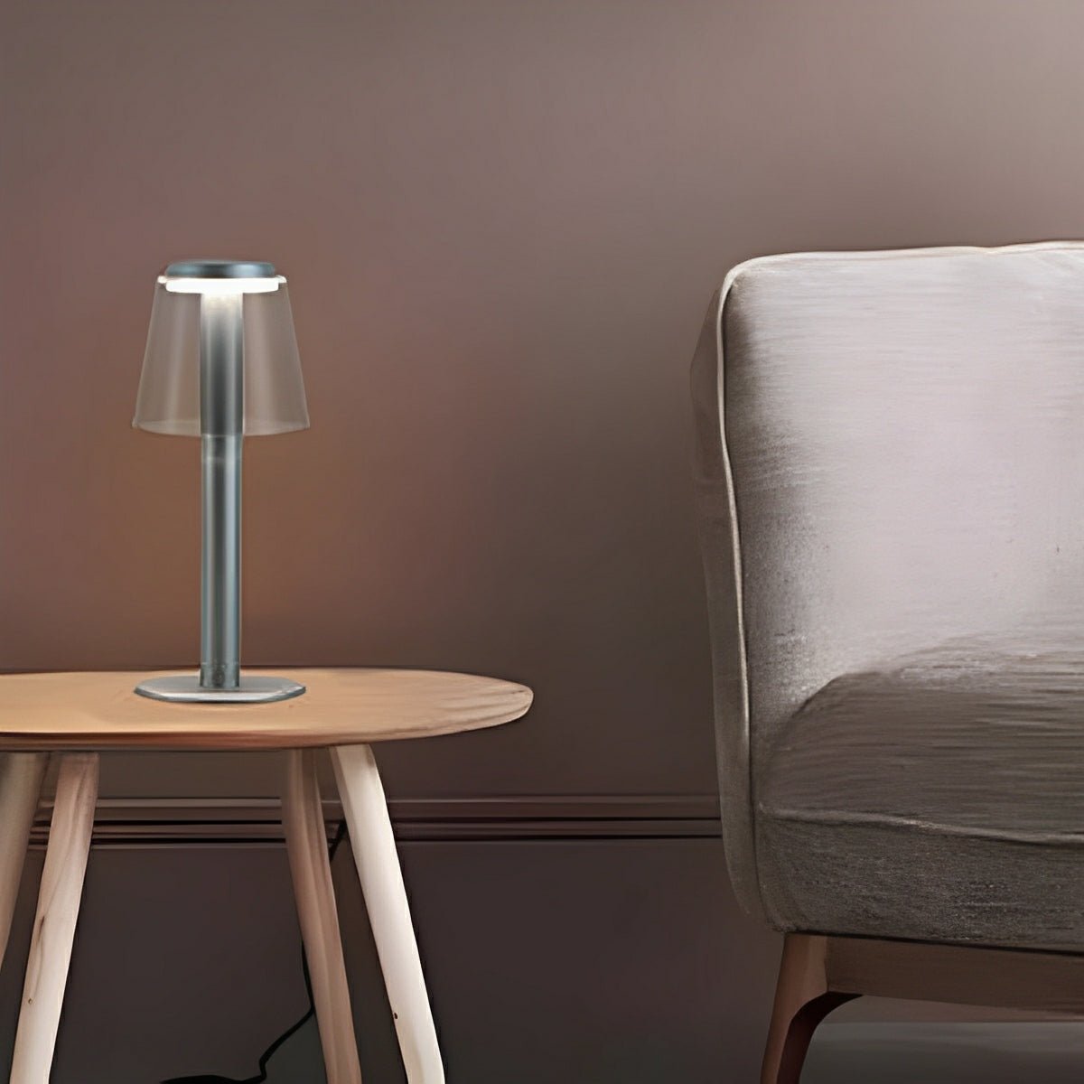 Modern Mushroom LED Dimming Touch Table Lamp