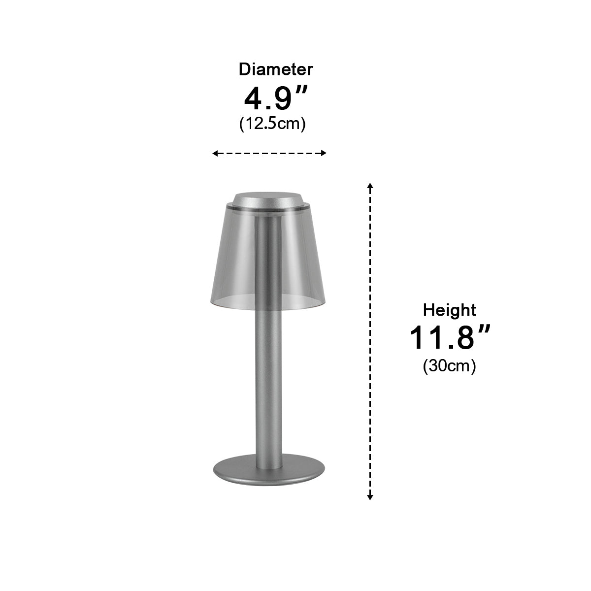 Modern Mushroom LED Dimming Touch Table Lamp