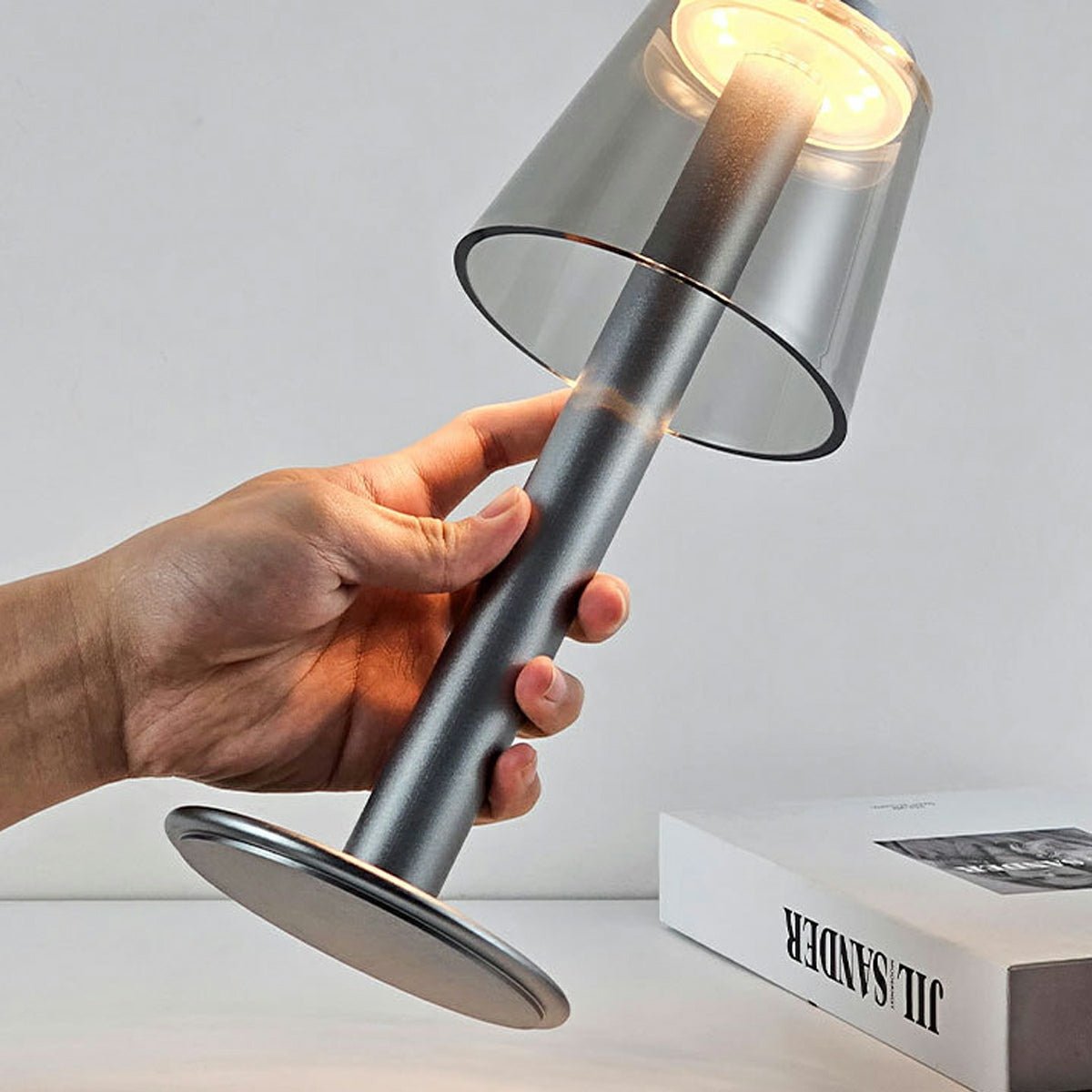 Modern Mushroom LED Dimming Touch Table Lamp