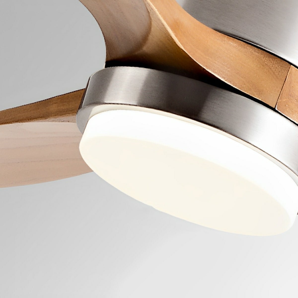 Modern Wood Grain 6-Speed Reverse Fan Ceiling Fan Light
