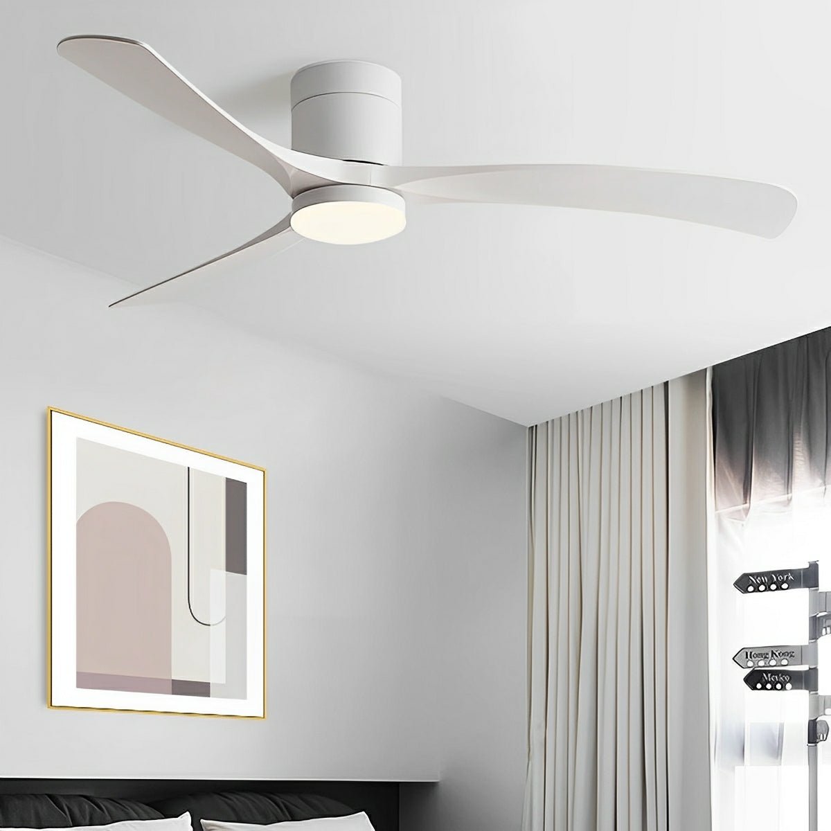 Modern 6-Speed Reverse Frequency Fan Light