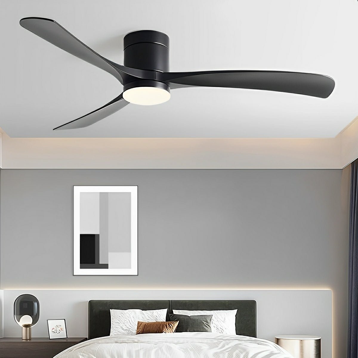 Modern 6-Speed Reverse Frequency Fan Light