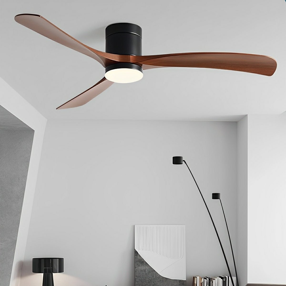 Modern 6-Speed Reverse Frequency Fan Light