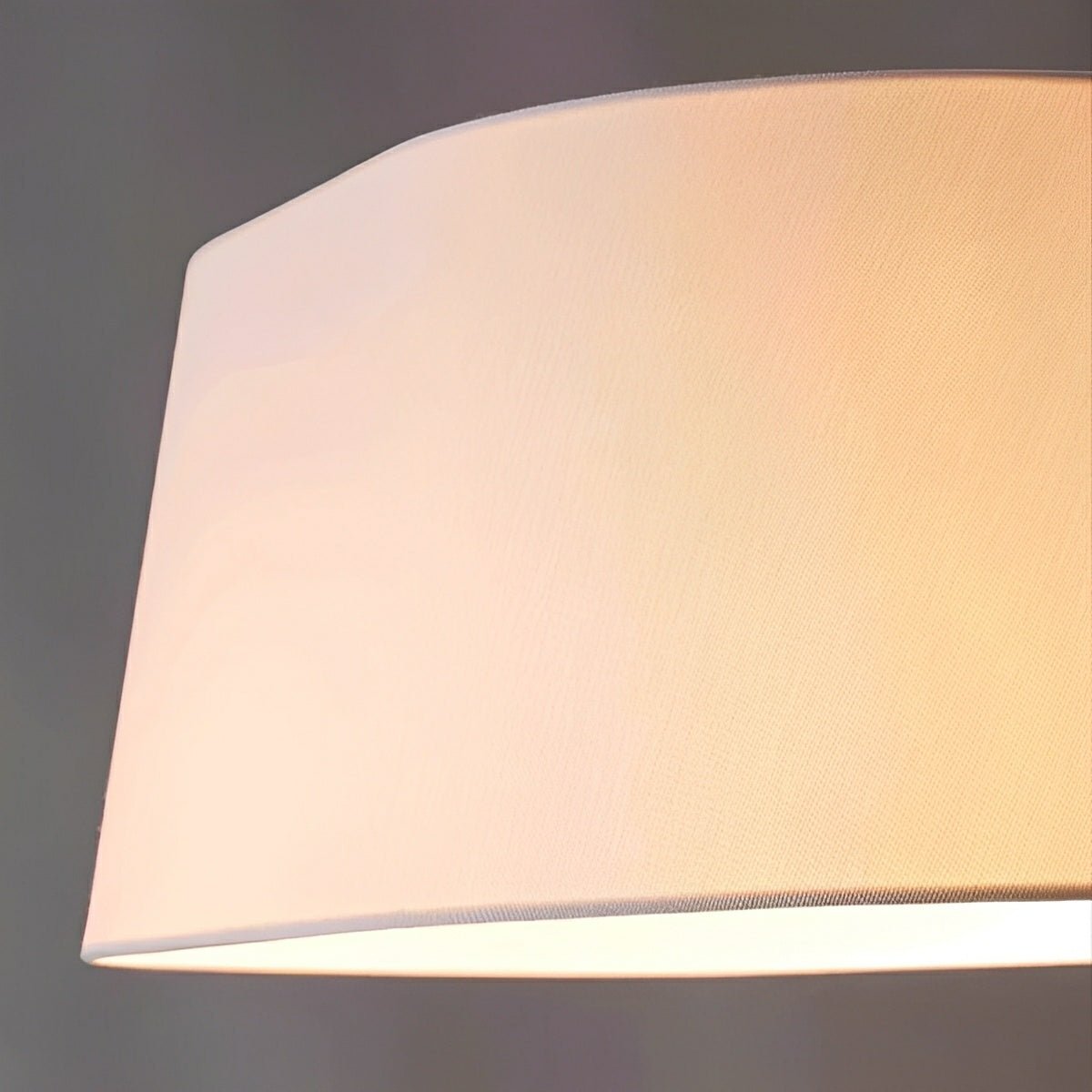 Modern Wood Finish Adjustable Fabric Drum Shade Floor Lamp