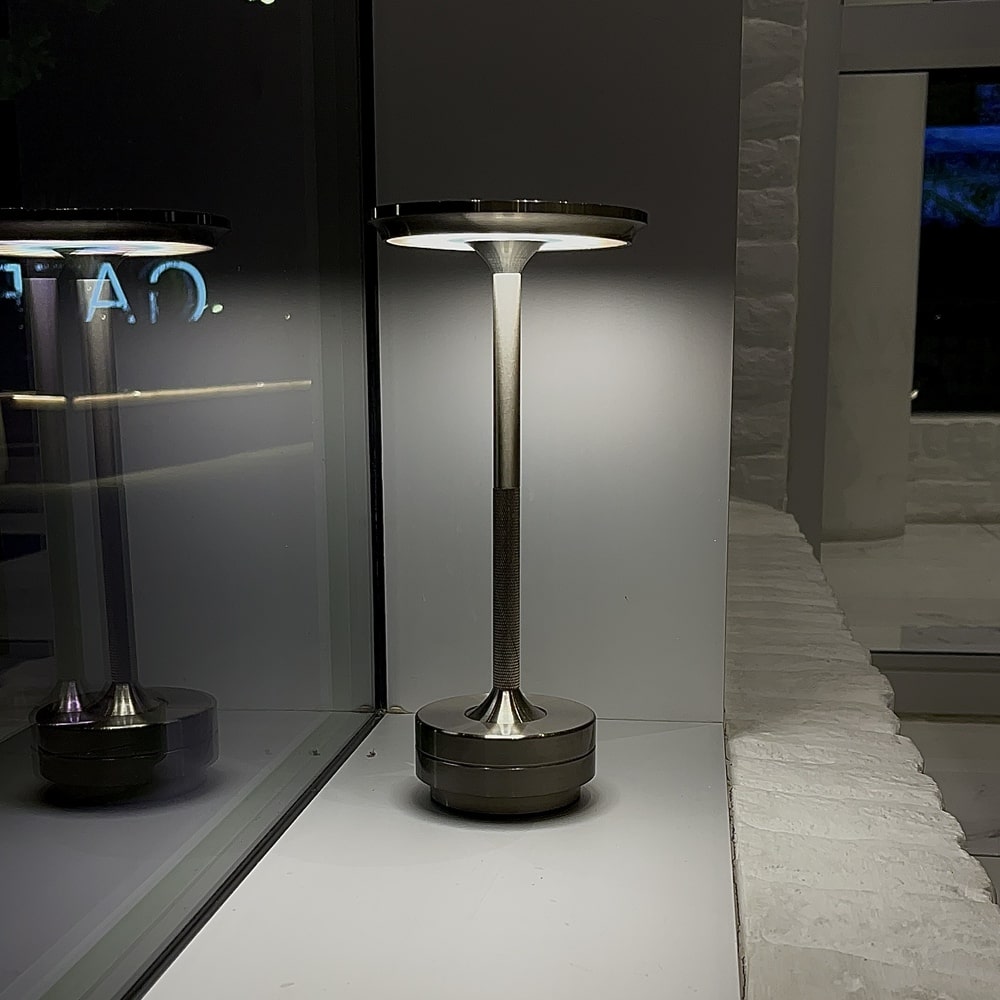 silver thin stem lamps