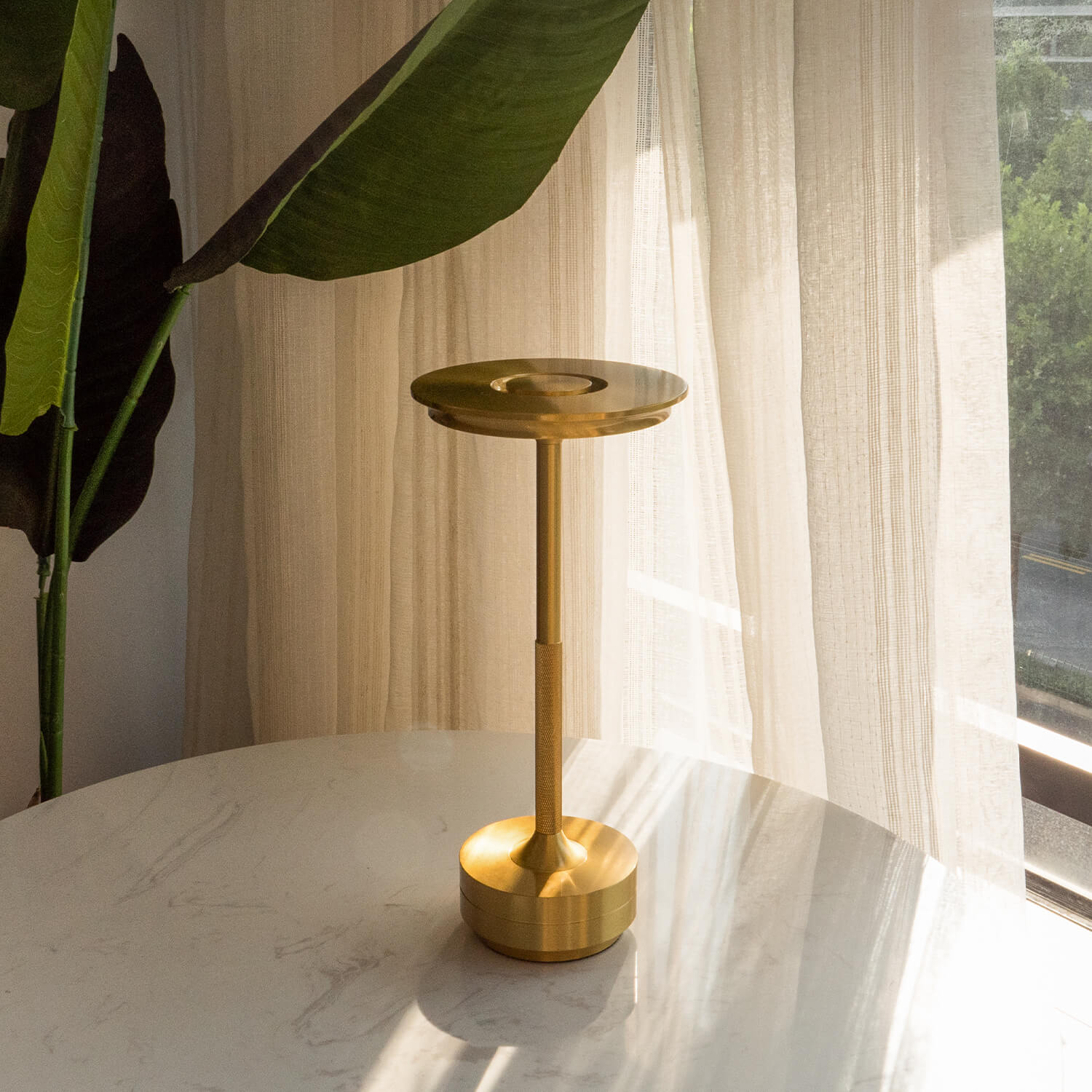 slim gold table lamp